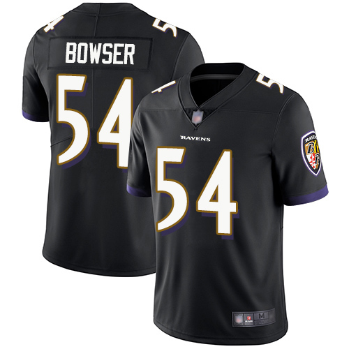 Baltimore Ravens Limited Black Men Tyus Bowser Alternate Jersey NFL Football #54 Vapor Untouchable->nfl t-shirts->Sports Accessory